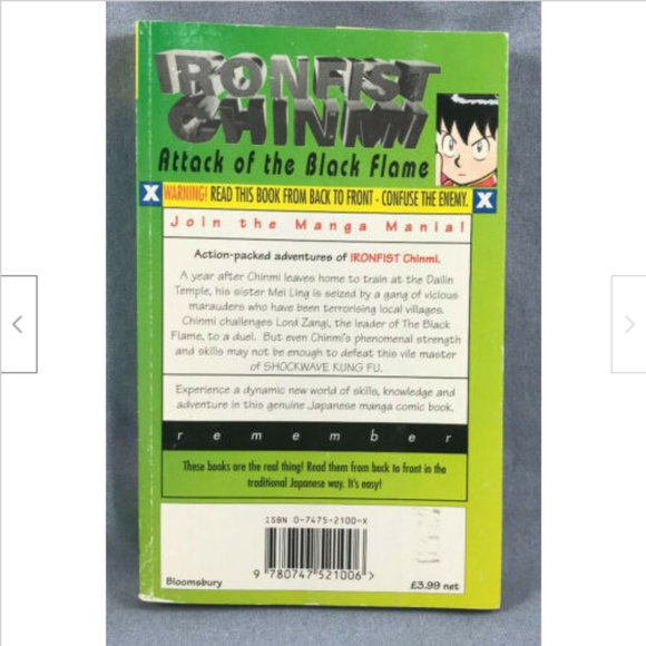 Takeshi Maekawa Ironfist Chinmi Attack of Black Flame Manga Anime Book English - Picture 2 of 2